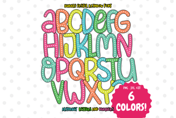 Bubble Pastel Rainbow: A Font That Feels Like a Celebration
