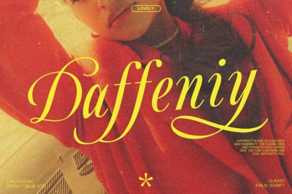 Daffeniy: An Italic Calligraphy Font for Elegant Branding