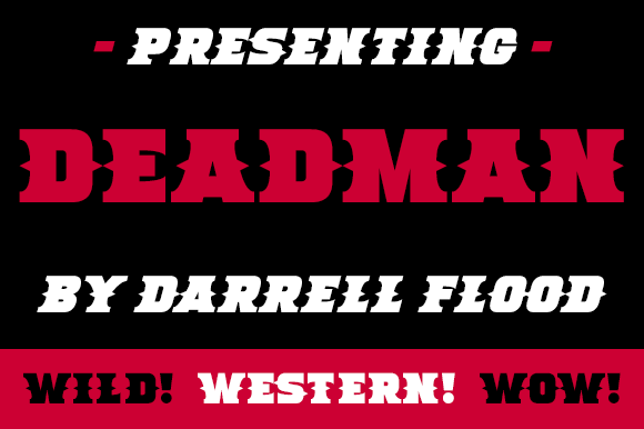 Deadman: A Bold Western Typeface for Striking Visuals