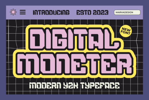 Digital Moneter: A Typeface That Captures the Pulse of Modern Tech