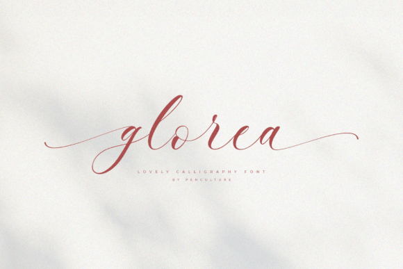 Discover Glorea: A Modern Calligraphy Font for Elegant Branding