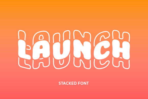 Launch: The Stacked Wavy Font That Brings Energy to Your Brand