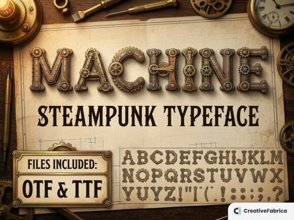 Machine: The Typeface Where Gears Meet the Future
