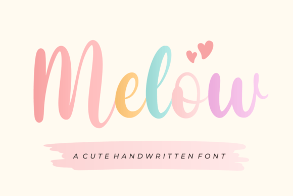 Melow: The Whimsical Handwritten Font for Heartfelt Designs