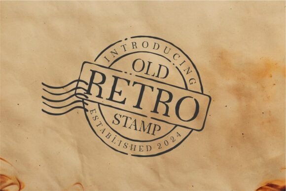 Old Retro Stamp: The Font with a Story