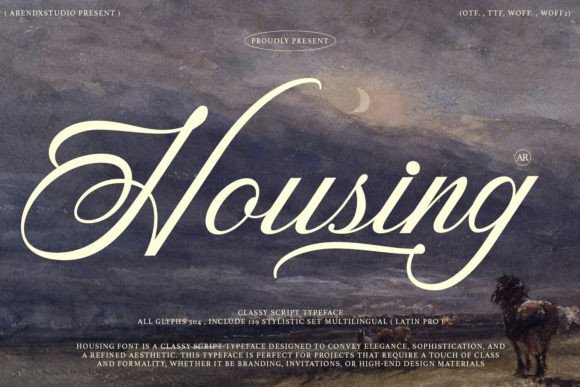 The Housing Font: A Guide to Elegant Script Typography