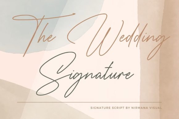 The Wedding Signature: A Font That Feels Like a Handwritten Promise