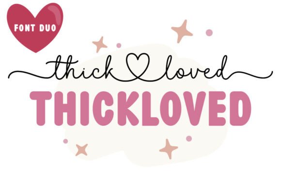 Thickloved Duo: Where Handwritten Charm Meets Design Versatility